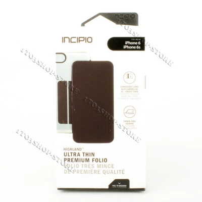 Funda tipo billetera tipo folio Incipio Highland iPhone 6s iPhone 6 - Gunmetal / Negra Foto 1 de 4