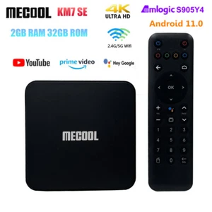 MECOOL KM7 SE ATV Android 11 TV Box 2G 32G S905Y4 WiFi BT5.1 AV1 HDR Set top Box - Picture 1 of 21