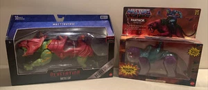 Masters of the Universe Revelation Battle Cat Deluxe and Panthor Savage Cat. NEW - Picture 1 of 4