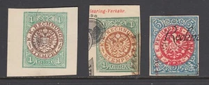 Austria ca. 1901 Rechnungs Stempel revenue paper, 3 different, F-VF - Picture 1 of 1