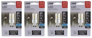 4 FEIT ELECTRIC BPG40/850/LED DAYLIGHT 120V 5000K 500 LM G9 BI-PIN LED BULB 40W - Picture 1 of 3