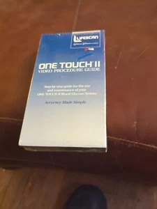 Kit básico de medidor de glucosa en sangre Lifescan One Touch 2 VHS sellado 1992 - Imagen 1 de 4