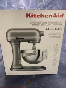 KitchenAid 5.5 Quart Bowl-Lift Stand Mixer - KSM55 - Contour Silver SEE DETAILS