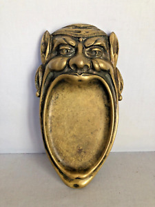 Antique Bronze Tray with Face
