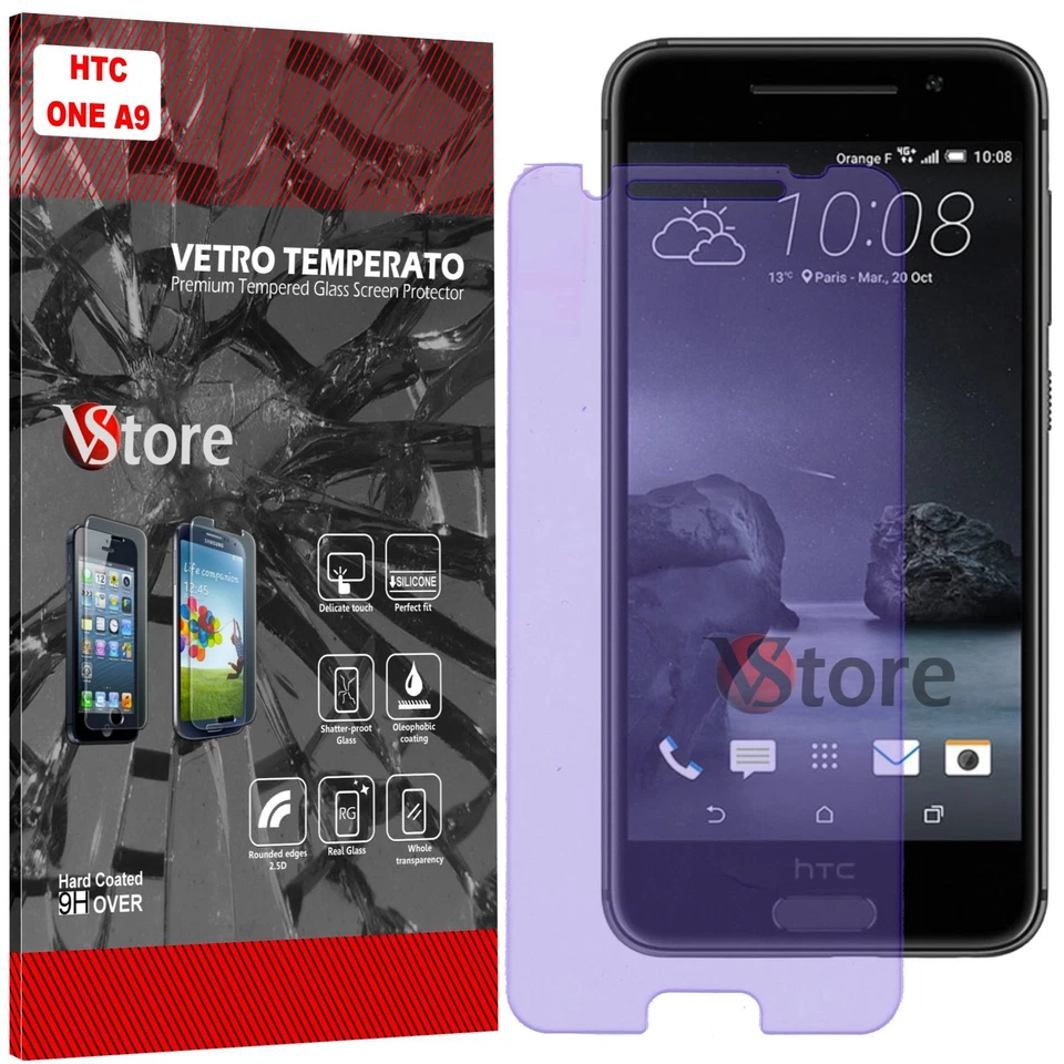 Tempered Glass Film for HTC ONE A9 Protect Save Screen LCD Display - Image 1 of 1
