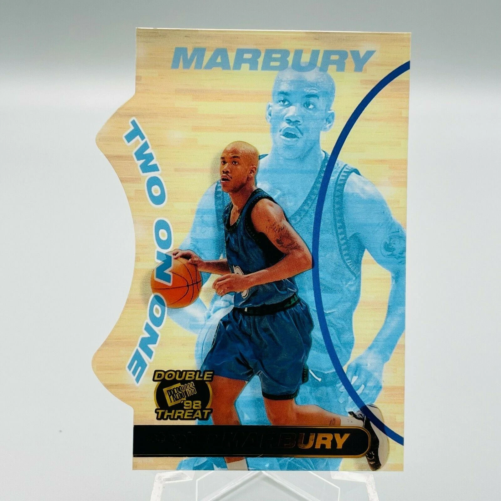 1998 Press Pass Double Threat Two on One Stephon Marbury #TO9
