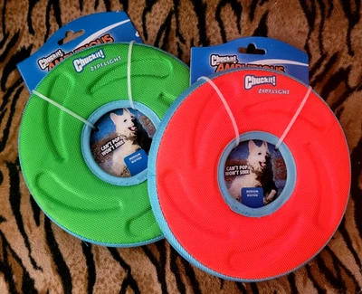 Frisbee Chuckit Amphibious Flight Floats sz med ea. various colors - Image 1 of 4
