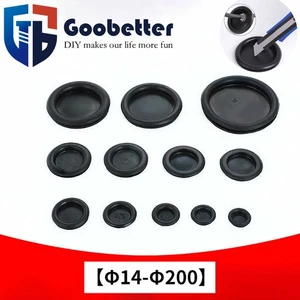 Black 14mm-200mm Rubber Grommet Firewall Hole Plug Electrical Wire Gasket Car Ki - Picture 1 of 38