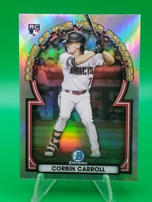 2023 Bowman Corbin Carroll ROY Favorites Chrome Rookie RC #ROYF-1 AZ Diamondback - Image 1 of 3