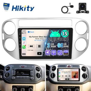 Radio 9" 64GB CarPlay Android 15 para VW Tiguan 5N 07-11 Golf Plus GPS Navi WIFI - Imagen 1 de 14