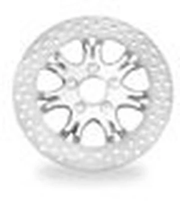 Performance Machine Heathen Two Piece Brake Rotor - 11.5 Chrome Motorcycle - Image 1 of 3