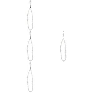 4 Count Mobile Phone Lanyard Jewelry Hanging Charms Wrist Strap Beaded - Zdjęcie 1 z 12