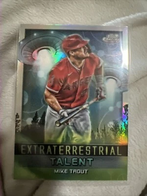 2024 Topps Cosmic Chrome MIKE TROUT Extraterrestrial Talent Insert #ET-10 Angels - Image 1 of 2