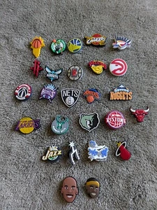 NBA Basketball Teams Shoe Charms Wristbands used with Crocs Jibbitz Style 26 - Picture 1 of 4