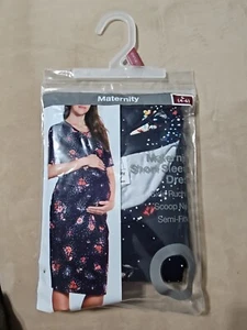 Time and Tru Maternity Semi-Fitted short sleeve dress Floral Size Small(4/6) - Picture 1 of 6