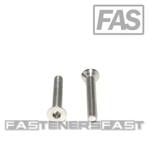 (50) M3 x 0.5 x 20 Stainless Steel Flat Head Socket Cap Screws DIN7991 M3-0.5 A2 - Picture 1 of 4