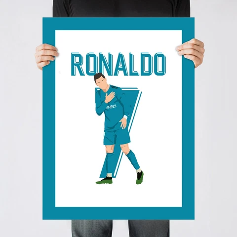 C. Ronaldo Bicycle Kick 2018 UCL Real Madrid Print/Poster/Wall-Art [Part 3 of 3] Cover
