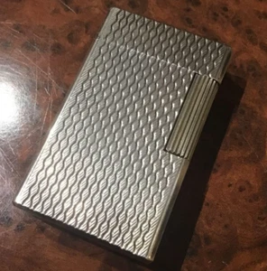 S.T. Dupont Line 1L Silber Gasfeuerzeug ohne Box Zündung bestätigt überholt JP - Bild 1 von 13