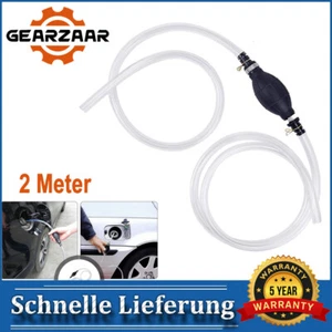 Handpumpe Notpumpe Absaugpumpe Umfüllpumpe für Wasser Benzin Diesel Öl Schlauch - Bild 1 von 14