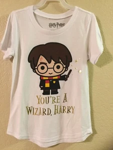 New Harry Potter YOU'RE A WIZARD, HARRY T-SHIRT GIRLS White Color Size S(6/6X) - Picture 1 of 5