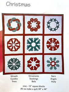 Pacific Rim Quilt Company - 44"" x 44"" adornos de medias de árbol ángulos - Imagen 1 de 2