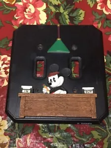 Vintage Mickey Mouse Double Light Switch Cover - Picture 1 of 2