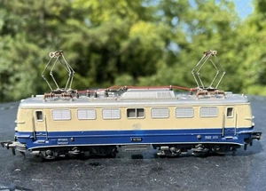 Fleischmann HO 1338 German 0-4-4-0 Electric Blue & Cream Locomotive Train - Picture 1 of 10