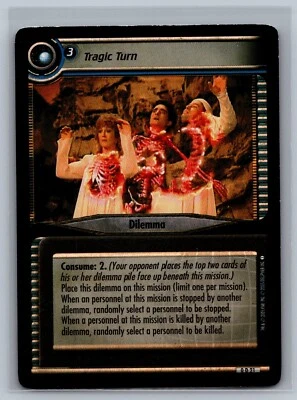 Star Trek CCG 2E Tragic Turn #0 D 21 Foil Promo TCG READ - Image 1 of 2