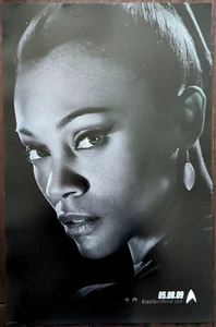 2008 SDCC EXCLUSIVE STAR TREK ZOE SALDANA UHURA CHARACTER PROMO POSTER - Picture 1 of 1