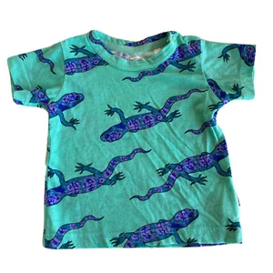 Bonds Baby Boy Girl Gecko Green Blue T-shirt Tee Top Size 0-3 Months 000 Lizard - Picture 1 of 6