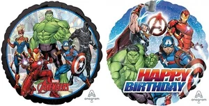 The Avengers Foil Balloon 45cm Round Helium Quality - Avengers Party Supplies - Picture 1 of 3