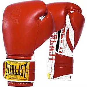 Everlast 1910 Pro Hook and Loop Sparring Boxing Gloves - Picture 1 of 6