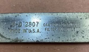 K-D KD TOOLS 2807 Fuel Filter Wrench (Pre-Owned) Made in USA - Picture 1 of 3