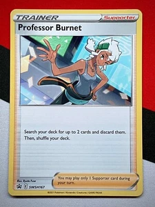 Pokemon Professor Burnet SWSH167 Black Star Promo PACK FRESH - Picture 1 of 2