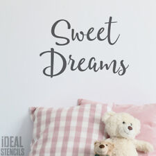 Sweet Dreams STENCIL, Nursery Decor Home Decor Paint Walls Fabrics & Furniture