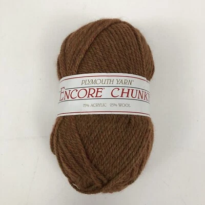 Un nuevo hilo grueso Plymouth Encore lana acrílica #1445 madeja de 3,5 oz Foto 1 de 4