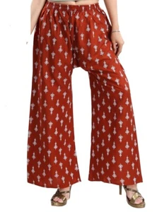 Rayon Leggings Elasticizzati Palazzo Pantaloni Yoga Casual Pantaloni Vita 30-40" PZ06 - Foto 1 di 5