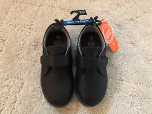 Toddler Boys Oxford Dress Shoes Black Wonder Nation Memory Foam Size 10 - Picture 1 of 1