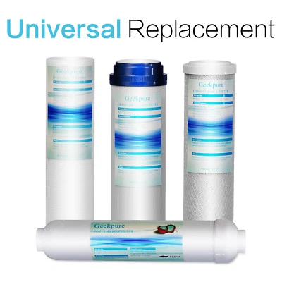 Reverse Osmosis Replacement Filter Cartridges Set for Ro System-2.5"x10"- Pack 4 - Image 1 of 4