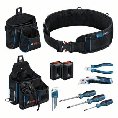 BOSCH PROFESSIONAL Bosch Combo Kit Werkzeuggürtel und Handwerkzeug-Set