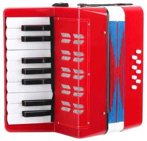Accordeon 8-basses Pour Enfants 17 Sons Jouet de Musique Educatif 2 Bretelles - Photo 1/6