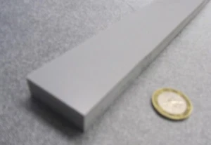 CPVC Bar, Gray, .500" (1/2") Thick x 1.50" Wide x 48" Length - Picture 1 of 6