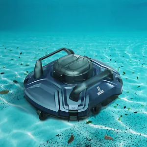 Cordless Robotic Pool Vacuum Cleaner Self Parking Dual Motor Display - Picture 1 of 6