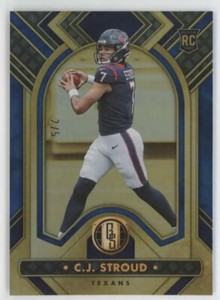 2023 C.J. STROUD PANINI GOLD STANDARD SAPPHIRE ROOKIE CARD RC #112 SSP #/5