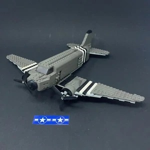 Brick Brigade Douglas C47 Luftschiff mit Minifigur Pilot - montiert - mit Inst - selten - Bild 1 von 12