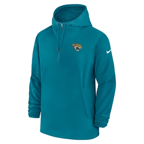 Jacksonville Jaguars Nike Sideline Half-Zip Hoodie Jacket Men's 2023 NFL New Cover