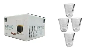 JUEGO PIRAMID DE 4 TAZAS DE CAFÉ ESPRESSO 110 ml 3,5 OZ - ROYAL LEERDAM NUEVO EN CAJA - Imagen 1 de 1