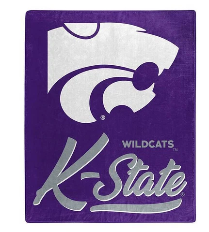 Kansas State Wildcats NCAA 50" x 60" Signature Raschel Throw Blanket Cover