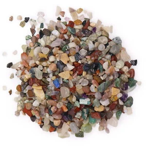 Gemischte Kristall Edelstein Chips 25g - 1KG Basteln Herstellung Aquarien Dekoration 3-10mm - Bild 1 von 16