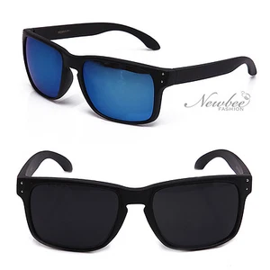 Men Retro Sunglasses Plain Classic Brandless Smoke or Flash Lens Justin Style - Picture 1 of 14